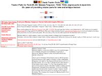 davistractor.com MF Tractor Parts Catalog, MF Parts TO20, TO30 davistractor.com MF Tractor Parts Catalog, MF Parts TO20, TO30