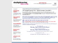 BST British Summer Time, DST Daylight Saving Time BST British Summer Time, DST Daylight Saving Time