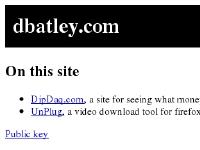 dbatley.com dbatley.com