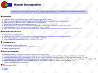 Domain Decomposition Methods