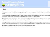 Online Lithuanian School DEBESĖLIS