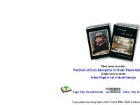 The Book of Duck Decoys The Book of Duck Decoys