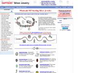  Silver Chains for Beads, Sterling Silver Beads, Dangle Silver Beads, Glass Beads