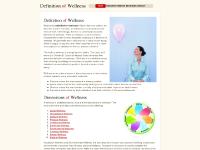Definition of Wellness - Dimensions of Wellness