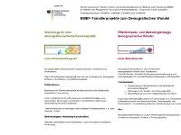 demotrans - Demografie-Initiative des BMBF