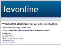 Hosting hos Levonline. Vi har webbhotell, server och VPS Hosting hos Levonline. Vi har webbhotell, server och VPS