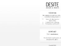 Desite - Design och Analys Desite - Design och Analys