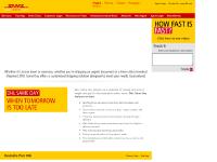 visa dhlsameday.com data