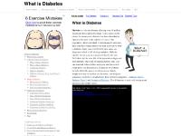 Diabetes: What is Diabetes Diabetes: What is Diabetes