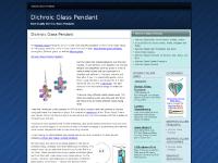 Dichroic Glass Pendant: Artisan created Glass jewelry and more!