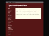 Welcome to the Digital Forensics Association - Digital Forensics Association Welcome to the Digital Forensics Association - Digital Forensics Association