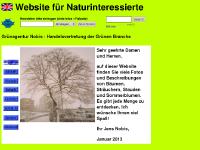 Website eines Landespflegers f&uuml;r Naturinteressierte