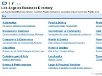 Los Angeles Local Business Directory Dir.la Los Angeles Local Business Directory Dir.la