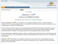 directionsforme.org blind, preparation, directions directionsforme.org blind, preparation, directions