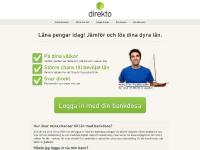  Frågor & svar|, Om Direkto|, Kontakta oss|, Till formuläret