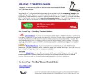 Discount Treadmills Guide