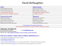 David McNaughton: Home Page David McNaughton: Home Page