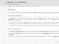 dmi.me.uk A Mind Less Ordinary, Code, Contributions dmi.me.uk A Mind Less Ordinary, Code, Contributions
