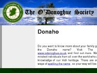 donaho.co.uk Donaho,O`Donoghue,the O`Donoghue society.
