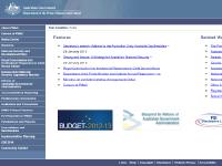 dpmc.gov.au What's New, A-Z Index, Feedback