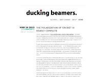 Ducking Beamers: A Cricket Blog | Examining the Cricket World — With Adequate