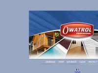 OWATROL Professionnel - Des solutions pour les bois intérieus et extérieurs OWATROL Professionnel - Des solutions pour les bois intérieus et extérieurs