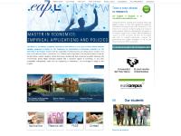 MASTER ECONOMICS, EMPIRICAL APPLICATIONS AND POLICIES