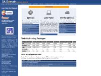 South African internet service provider for co.za domain registrations,sa domain, emails, website hosting, web site design and ADSL connectivity