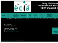 Early Childhood Intervention Australia - ECIA - NSW Chapter Early Childhood Intervention Australia - ECIA - NSW Chapter