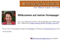 eckhartarnold.de Eckhart Arnold, Ecki