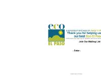 eco-elpaso - 2010 Eco El Paso eco-elpaso - 2010 Eco El Paso
