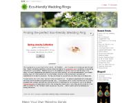 Ecofriendly Wedding Rings Ecofriendly Wedding Rings