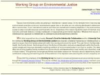ecojustice.net Working Group on Environmental Justice, Workshop Schedule ecojustice.net Working Group on Environmental Justice, Workshop Schedule