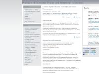 Professor of Economic Theory and Behavioral Economics