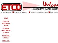 economytank.com CUSTOM SPECIALTY WORK, SEWAGE TREATMENT PLANTS, STORAGE TANKS