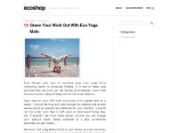 ecoshop.org eco yoga mats, best yoga mats, environmentally friendly shopping