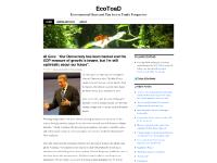 EcoToaD | Environmental News and Tips from a Toad's Perspective