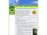 ecovizion.com biodegradable, products made of corn, biodegradable products
