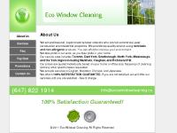 Eco Window Cleaning - Toronto Window & Eavestrough Cleaning