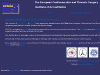 ECTSIA.ORG - European Cardiovascular and Thoracic Surgery Institute of Accreditation