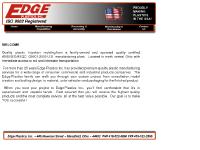 Welcome! Edge Plastics Inc, Proudly Making Plastics in the USA