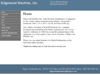 Edgewood Machine, Inc. Edgewood Machine, Inc.