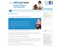 Edinburgh Tutors - A personal tutor for Primary, Secondary, Standard Grade, Int 2 and Higher Pupils in Edinburgh Edinburgh Tutors - A personal tutor for Primary, Secondary, Standard Grade, Int 2 and Higher Pupils in Edinburgh