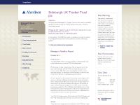 Edinburgh UK Tracker Investment Trust - Aberdeen Asset Management - Edinburgh UK Tracker Trust plc