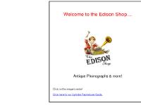 edisonshop - The Edison Shop - Antique Phonographs and More - Edison Phonographs, Victrola's, etc. edisonshop - The Edison Shop - Antique Phonographs and More - Edison Phonographs, Victrola's, etc.