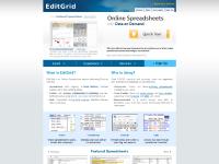Online Spreadsheets - EditGrid Online Spreadsheets - EditGrid