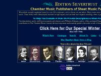 Welcome to Edition Silvertrust Chamber Music Publishers Welcome to Edition Silvertrust Chamber Music Publishers