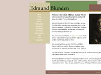 Edmund Blunden Homepage Edmund Blunden Homepage