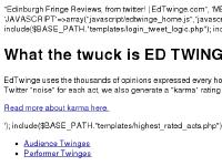 edtwinge.com Blag, Podcast, Gilded Balloon PODCAST //