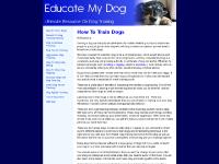 How To Train Dogs How To Train Dogs
